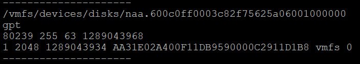 disk information