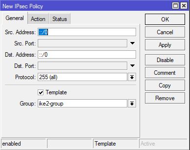 ipsec policy general