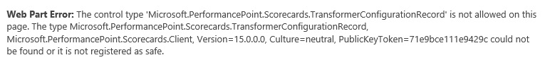 Microsoft.PerformancePoint.Scorecards.TransformerConfigurationRecord